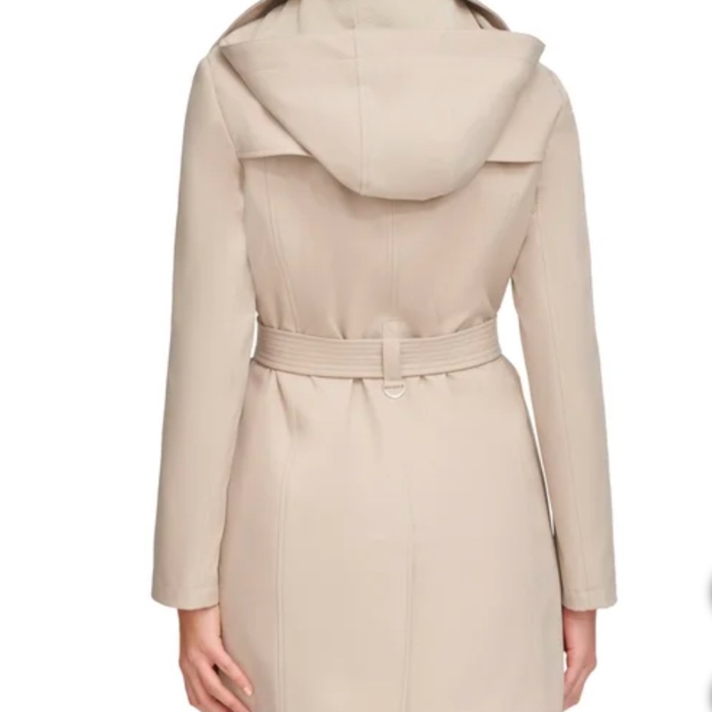 Calvin Klein Ladies' GREEN Medium Trench Coat New with tags - Picture 5 of 8